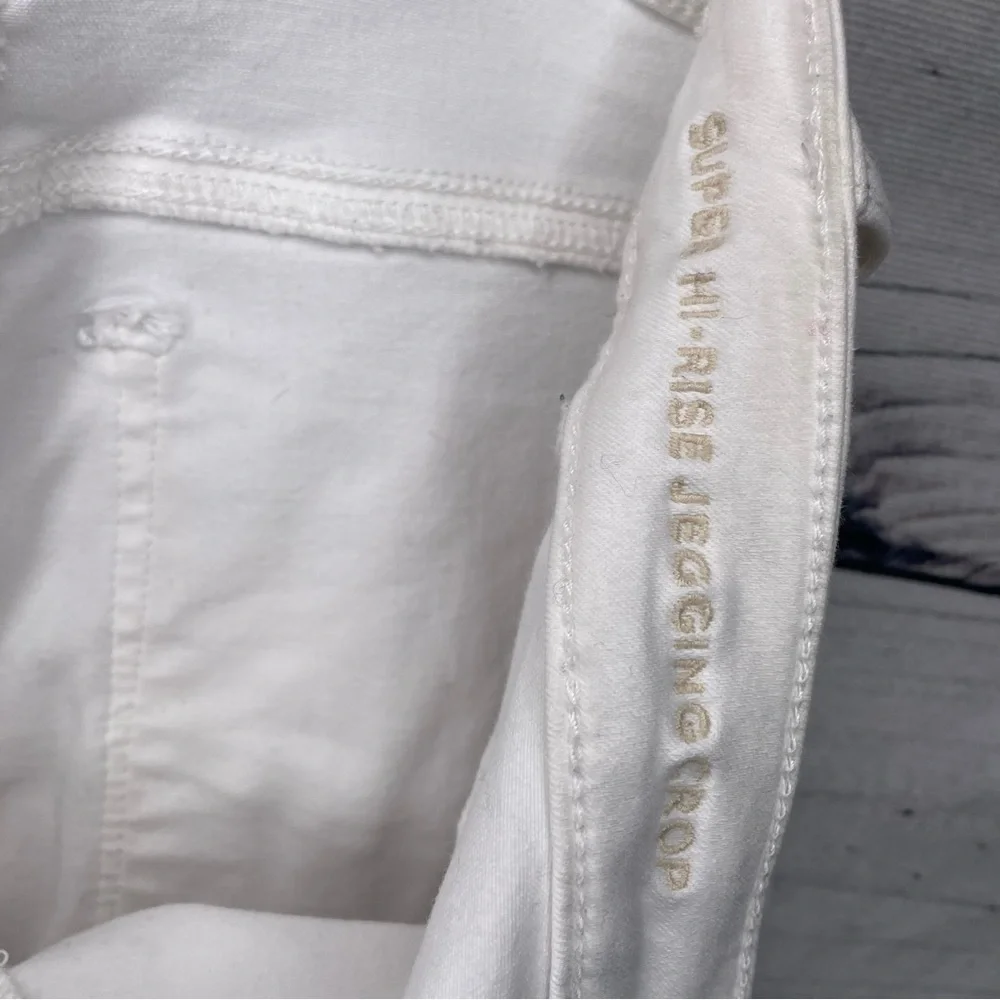 American Eagle outfitters white ripped super high-rise jagging size 4 - Picture 15 of 16